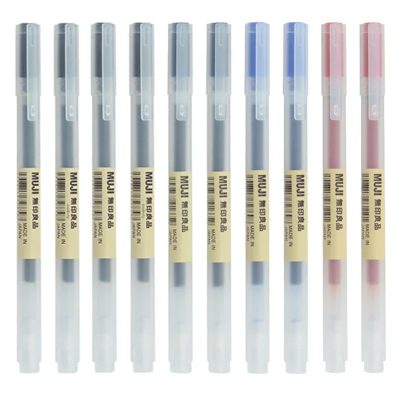 Stationery Supplies Business - 10-30Pcs/Set 0.38/0.5mm Gel pen Black/Blue Ink