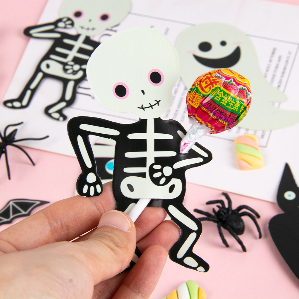 Cardstock Paper Pack - 30pcs Halloween Lollipop Paper DIY Cards