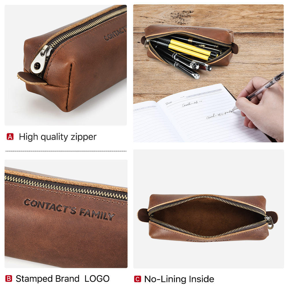 Retro Leather Pencil Case High - Stationery Supplies Business review and price