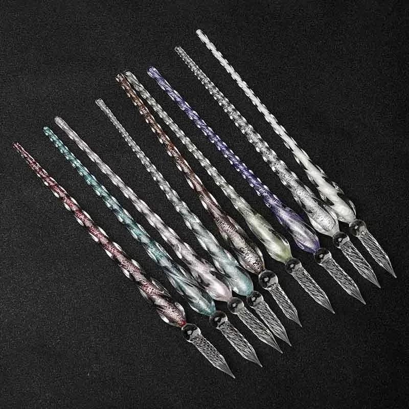 Colored Crystal Glass Dip Pen  - Fountain Pen Ink review and price