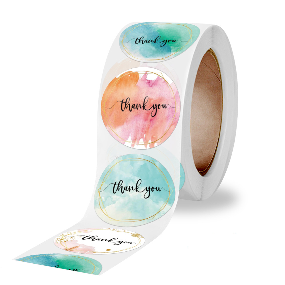 100-500 Pcs Thank You Stickers - Stationery Supplies Business review and price